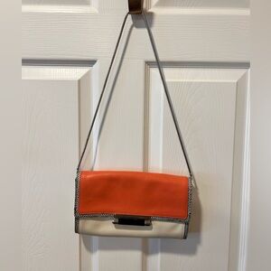 Diane Von Furstenberg Peach and Beige Clutch